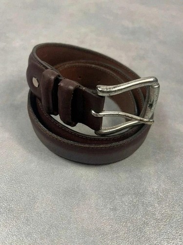 Ceinture cuir vintage - , marron