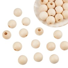 30pcs 30 mm Perles en Bois