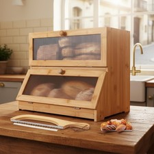 Boîte à pain double couche