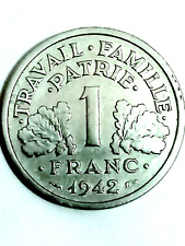 1 Franc Francisque 1942 .Lourde 1.6 g