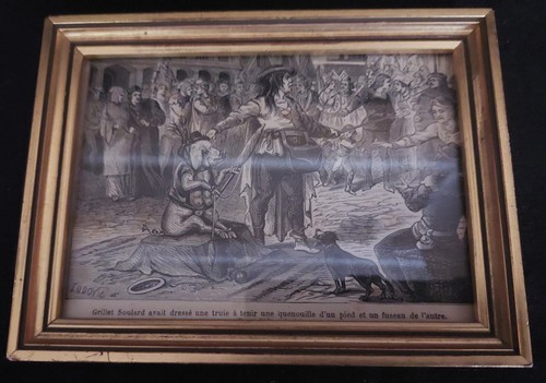 Gravure xixème grillet - gravure,