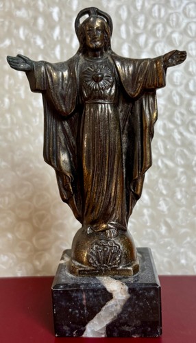 Statue jésus bronze sur - de,