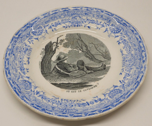 Ancienne assiette porcelaine - -ancienne,