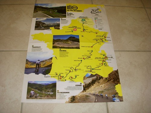 Cyclisme carte tour france - cyclisme,