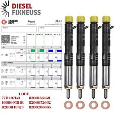 4x Injecteur EJBR01801A EJBR01801Z Renault Clio Kangoo 1,5 DCI Delphi