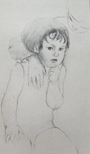 Ancien dessin ancien au crayon