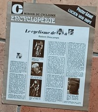 Encart Poster Encyclopédie MIROIR du CYCLISME N° 221 Lucien VAN IMPE - Aout 1976