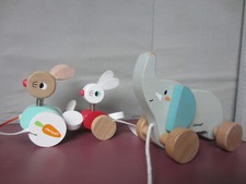 Lots de 2 jouets à trainer en