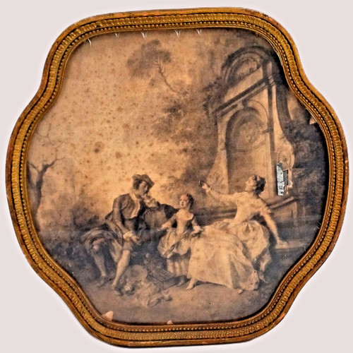 Cadre ancien bois sculpté
