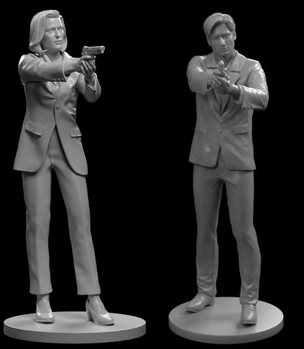 Figurines fox mulder dana - fox,