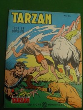 BD   Cartonné " TARZAN  N° 38  " Tout  en  Couleurs    1969  Editions  MONDIALES