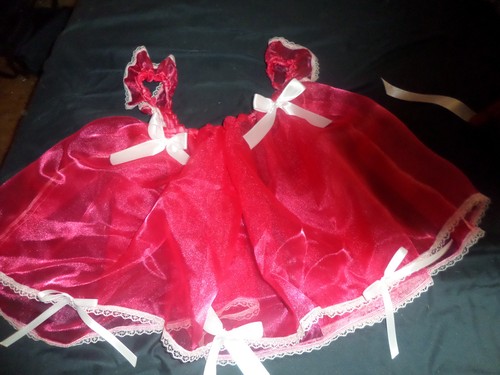 Abdl sissy deep pink organza - deep,