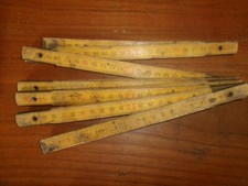 Ancien DOUBLE-METRE pliant en bois