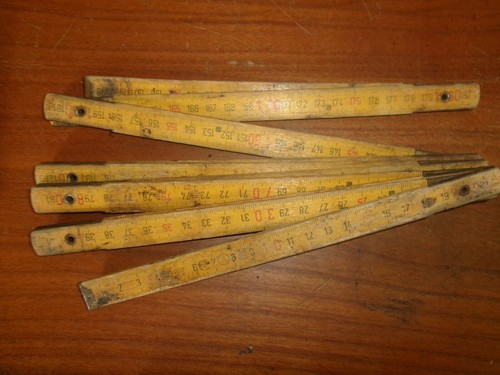 Ancien double metre pliant - pliant, en