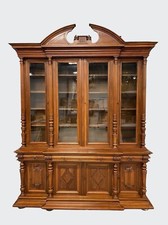 Bibliothèque style Renaissance noyer  1900