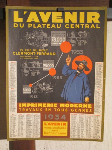 Affichette ancienne presse - affichette,