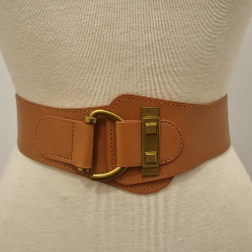 Ceinture femme large - , marron
