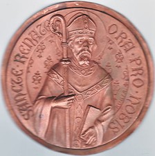 SANCTE RENATE ORA-PRO-NOBIS, MEDAILLON GROS MODULE 100 mm  UNI-FACE