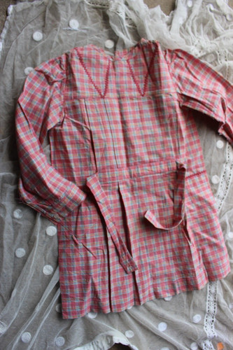 Ancienne robe tablier - robe, vichy