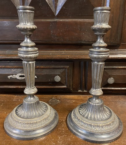 Paire bougeoir bronze - paire,