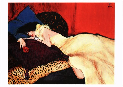 Cpm sexy lady the bed - sexy,