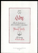 Francis Yard Le cidre reprint