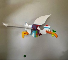 Suspension Mouette oiseau chambre bébé Mobile enfant dessus lit