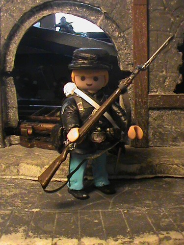 Playmobil custom sous officier - playmobil, sous-officier