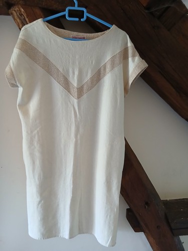 Robe manches courtes - à, femme