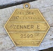 ANCIENNE PLAQUE DE MÉTIER -