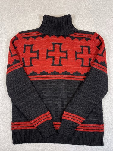Pull col roulé motif en - pull,