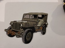 Patch Thermocollant Brodé Jeep Us Military Avec Capote L 11cm H 8,5 Cm ....