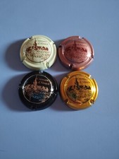 lot de 4 capsules de crémant d'alsace et non de champagne