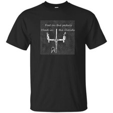 Distressed Bicycle Mountain Bike Pedaling Cyclist Biker Quote Gift Black Tshirt