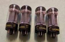 Sylvania 6L6GC tubes quad with perfect tests