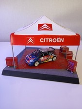 diorama 1/43 Citroën Avec Citroën C2 Sébastien et Séverine Loeb