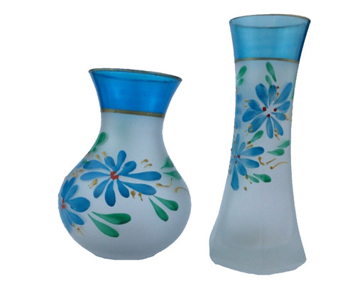 Paire vases verre - 2,