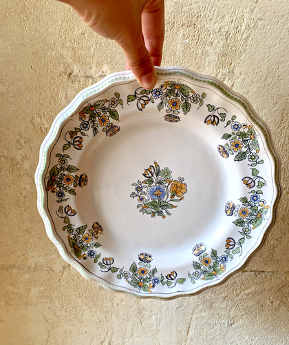 Assiette faïence style - assiette, en