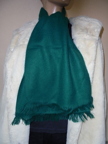 Echarpe hiver uni vert a - ,