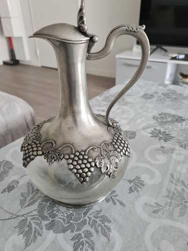 Carafe verre étain - carafe, et