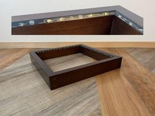 Cadre Ro Hearth bois laqué noir Sanyu Makie Urasenke cérémonie du thé japonaise