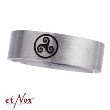 Bague anneau acier triskell