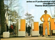 Publicité ancienne chaudières Thermo Shell confort 1971 issue de magazine