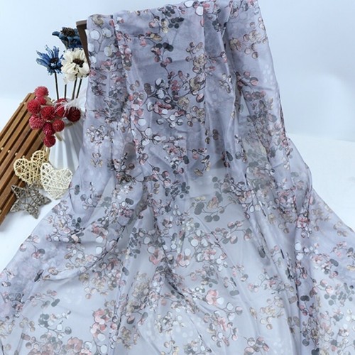 Floral mousseline tissu tulle - mousseline,