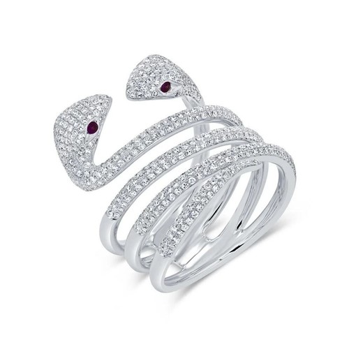 Diamant rubis serpent - serpent, bague
