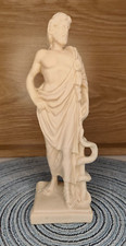 Statuette, figurine grecque Asclèpios d'Epidaure demi-dieu H 22 cm
