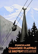 Affiche ancienne funiculaire