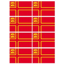 drapeau Normand avec Lions - 8