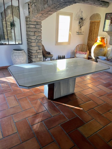 Table marbre carrare mahey - table,