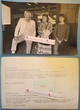 ● Lee MARVIN 1983 Paris aéroport Charles de Gaulle american actor photo Sygma